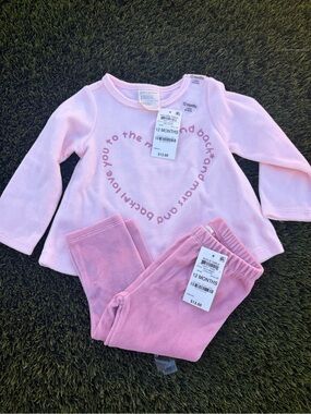 First Impressions Pink Two-Piece Pajama Set